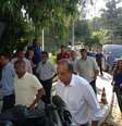 <p>Pezão e Romário durante evento na Associação Niteroiense de Deficientes Físicos (Andef)</p>  Foto: Marcus Vinicius Pinto / Terra