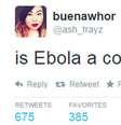 Site seleciona os tweets mais "idiotas" sobre o ebola  Foto: Twitter / Reprodução