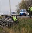 <p>Pol&iacute;cia de Qu&eacute;bec avalia carro virado em Saint-Jean-sur-Richelieu</p>  Foto: Christinne Muschi / Reuters