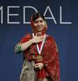 A paquistanesa recebeu a medalha de liberdade nos EUA e agradece pelo reconhecimento  Foto: Tom Mihalek  / Reuters