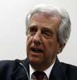 <p>Candidato à Presidência do Uruguai Tabaré Vázquez em entrevista coletiva</p>  Foto: Andres Stapff / Reuters