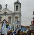 <p>Solar dos Neves, no centro histórico de São João del Rey, onde o candidato deu entrevista coletiva</p>  Foto: Janaina Garcia / Terra