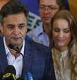 <p>Aécio afirma que Dilma deve: "unir o Brasil em torno de um projeto honrado"</p>  Foto: Andre Penner / AP
