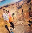 <p>Brittany festejará o aniversário de seu marido, Dan, um dia antes de morrer. Na foto, ela conhece o Grand Canyon</p>  Foto: Twitter