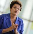 A presidente Dilma Rousseff fala à imprensa em Brasília, no início de outubro. 10/10/2014  Foto: Ueslei Marcelino / Reuters