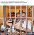 Deputado posta montagem de petistas 'comemorando' na prisão  Foto: Facebook / Nelson Marchezan Júnior / Reprodução
