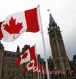 Bandeiras canadenses no Parlamento, em Ottawa, no Canadá, em maio. 09/05/2014  Foto: Blair Gable / Reuters