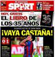 <p>Jornal Sport usou termo "Castanha", que indica indigna&ccedil;&atilde;o, em sua capa</p>  Foto: Jornal Sport / Reprodução
