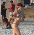 Rita Guedes correu na praia da Barra da Tijuca no domingo   Foto: Dilson Silva / AgNews