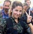 Rehana ficou conhecida por ser forte combatente nos conflitos sírios na cidade de Kobani  Foto: Twitter