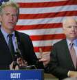 <p>O republicano Scott Brown discursa durante campanha ao Senado de New Hampshire</p>  Foto: Brian Snyder / AFP