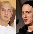 <p>Eminem em 2000 e em 2014</p>  Foto: Frank Micelotta e Mike Coppola / Getty Images 