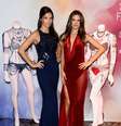 Adriana Lima e Alessandra Ambrosio mostraram sutiãs milionários que vão usar na passarela da Victorias Secret  Foto: Getty Images 