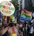 Centenas participam da XXIII Parada do Orgulho Gay em Buenos Aires, em 15 de novembro de 2014  Foto: Juan Mabromata / AFP