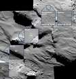 <p>Imagem mostra os pontos em que a Philae quicou na superfície do cometa, em um processo que levou 2 horas</p>  Foto: ESA/Rosetta/MPS for OSIRIS Team