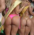 Realizado em São Paulo nesta segunda-feira (17), o Miss Bumbum Brasil coroou a catarinense Indianara Carvalho. O evento foi apresentado pela modelo Andressa Urach, a eterna "vice-Miss Bumbum".  Foto: Osmar Portilho / Terra