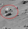 Suposto crânio humano aparece em foto da Nasa em Marte  Foto: The Huffington Post / Reprodução