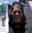 <p>Mulher que perdeu a filha em caso de&nbsp;feminic&iacute;dio protesta em La Paz</p>  Foto: David Mercado / Reuters