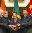 <p>Economia brasileira teve o pior desempenho entre os países que compõem os Brics em 2014</p>  Foto: Blog do Planalto