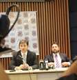 <p>Delegado Allan Dias em entrevista coletiva</p>  Foto: Fabricio Escandiuzzi / Especial para Terra