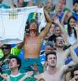 <p>Torcida do Palmeiras deixa o zagueiro Tóbio impressionado</p>  Foto: Fernando Dantas / Gazeta Press