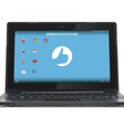 Com 10.1 polegadas, o gadget ainda possui em seu teclado atalhos exclusivos para Android  Foto: Positivo / Divulgação