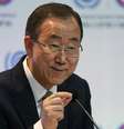 Secretário-geral da ONU, Ban Ki-moon, discursa durante coletiva de imprensa na Conferência sobre Mudanças Climáticas, em Lima, Peru, em 9 de dezembro  Foto: Juan Karita / AP