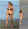 Gisele Bündchen curte praia com o filho   Foto: The Grosby Group