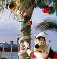 <p>Até na ilha da companhia nas Bahamas o clima lembra o Natal</p>  Foto: Disney Club Cruises/Divulgação