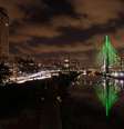<b>São Paulo - </b> A iluminação vai mudando de cor com o passar do tempo  Foto: Rogério Carvalho / Futura Press