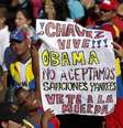 Manifestantes foram às ruas contra sanções de Maduro  Foto: Carlos Garcia Rawlins / Reuters
