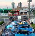 <p>Imagem de cima do caminhão com o carregamento</p>  Foto: Polícia Rodoviária / Divulgação