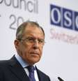 Sergei Lavrov participa de entrevista coletiva durante uma reunião de ministros das Relações Exteriores da Organização para a Segurança e Cooperação na Europa (OSCE), em Basel, em 5 de dezembro   Foto: Arnd Wiegmann / Reuters