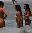 <p>Banhistas aproveitam dia de sol na praia do Arpoador, no Rio de Janeiro</p>  Foto: FramePhoto