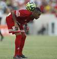 <p>Robinho foi figura constantes nas peladas de fim de ano</p>  Foto: Wagner Meier / Lancepress!