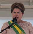 A presidente do Brasil, Dilma Rousseff durante cerimônia de posse presidencial, em Brasília (DF), nesta quinta-feira (01)  Foto: Felipe Costa / Futura Press