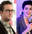 <p>O casamento com Tasha McCauley foi discreto, como todo o relacionamento do casal</p>  Foto: Jerod Harris e Jason Kempin / Getty Images 