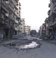 Rua deserta de Deir al-Zor, na Síria. 05/03/2014  Foto: Stringer / Reuters