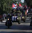 Um comobio de caminhões militares reencena a marcha de Fidel Castro em Havana durante a revolução cubana de 1959. 09/01/2015  Foto: Stringer / Reuters