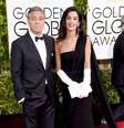 <p>George Clooney e Amal Alamuddin no tapete vermelho do Globo de Ouro</p>  Foto: Frazer Harrison / Getty Images 