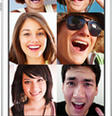 <p>O Rounds tem 25 milhões de usuários que podem jogar games, assistir a vídeos e compartilhar fotos enquanto estão conversando por vídeo entre si</p>  Foto: Rounds / Divulgação