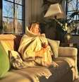 <p>Gisele B&uuml;ndchen mant&eacute;m as ra&iacute;zes de sua terra natal: para se aquecer, tomou um bom chimarr&atilde;o</p>  Foto: @giseleofficial/Instagram / Reprodução
