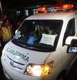 Ambulância transporta o corpo do brasileiro Marco Archer Cardoso Moreira, que foi fuzilado na madrugada de domingo (no horário local) por tentar entrar no país com cocaína  Foto: Antara Foto/Idhad Zakaria  / Reuters