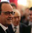 <p>O presidente franc&ecirc;s, Fra&ccedil;ois Hollande, participa de cerim&ocirc;nia de Ano Novo com empresas e sindicatos no Pal&aacute;cio do Eliseu , em 19 de janeiro&nbsp;</p>  Foto: Philippe Wojazer / Reuters