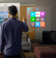 Novo sistema holográfico da Microsoft deve ser lançado ainda em 2015  Foto: Microsoft / Divulgação