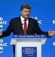 Presidente da Ucrânia, Petro Poroshenko, discursa durante o Fórum Econômico Mundial em Davos, na Suíça. 21/01/2015  Foto: Ruben Sprich / Reuters