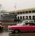 <p>Navio russo é visto em Havana </p>  Foto: BBC Mundo / Copyright