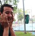 Alexandre Moraes Bocatto, 40 anos, é conhecido como Madonna na Cracolândia. "Meu pai me expulsou de casa quando eu tinha 20 anos"  Foto: Débora Melo / Terra