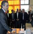 <p>Líder do Nova Democracia, Antonis Samaras</p>  Foto: AFP