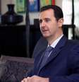 O presidente sírio, Bashar al Assad, é entrevistado por uma publicação americana em Damas, em 26 de janeiro  Foto: SANA / AP